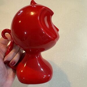 Japan FangCaoDi Parkview Green Red Glazed Monkey Figurine